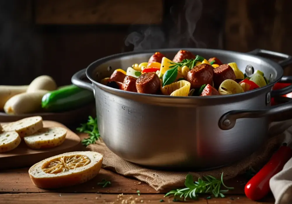 Jakie danie jednogarnkowe z parówkami przygotować na szybki obiad?
