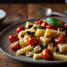 Makaron z halloumi i suszonymi pomidorami: Przepis na pyszne danie