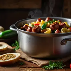 Jakie danie jednogarnkowe z parówkami przygotować na szybki obiad?
